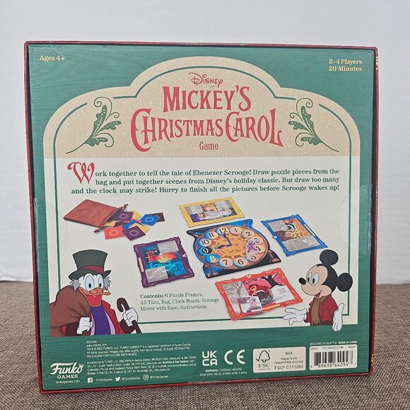 Disney Mickey's Christmas Carol Game by Funko Games Ages 4 Plus - Picture 3 of 10